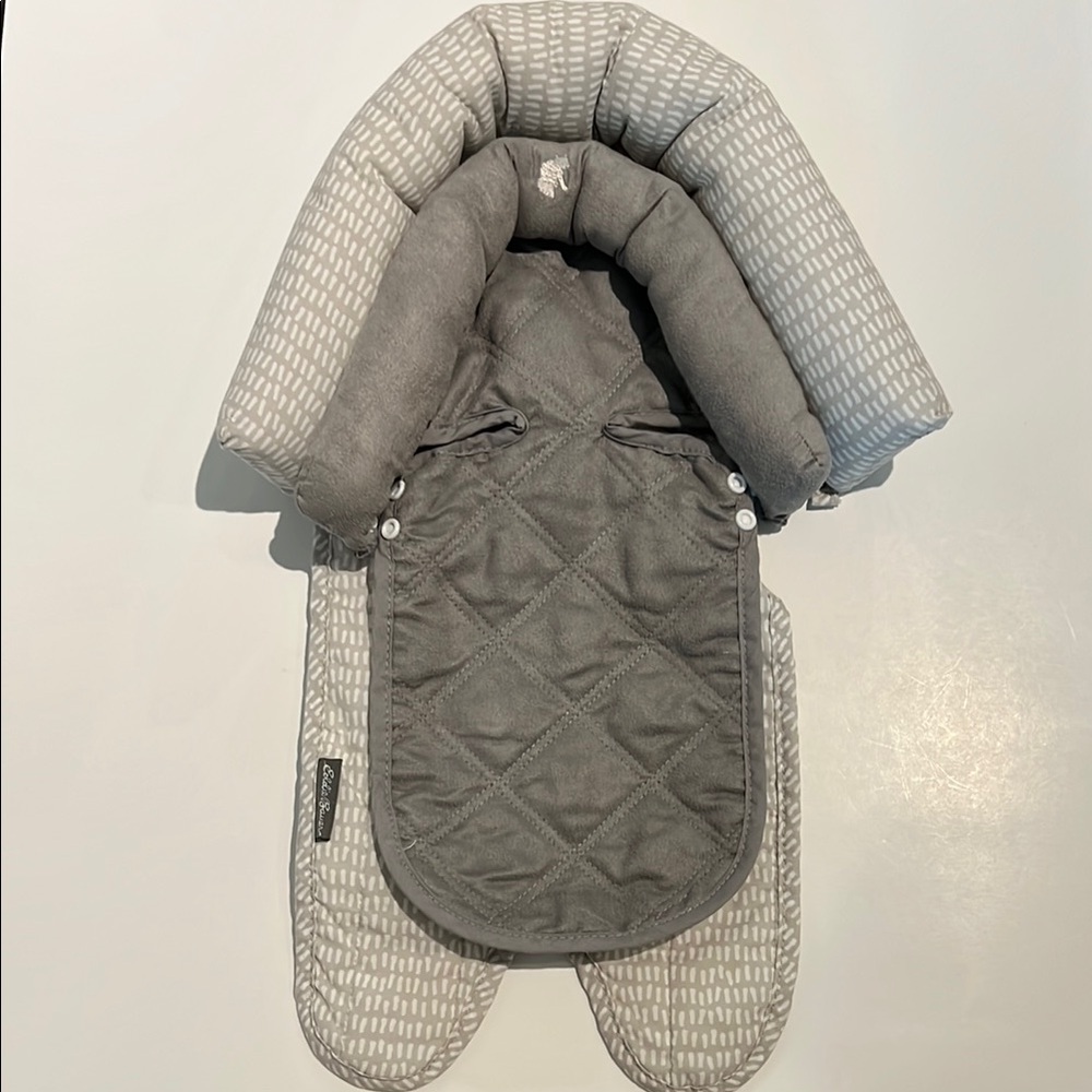 Eddie Bauer Gray Quilted Infant Car Seat Insert - Picture 1 of 7